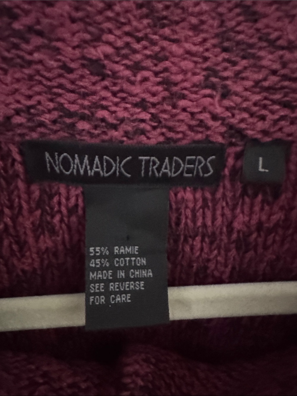 Nomadic Traders Burgundy Ribbed Button-Front Cardigan - Picture 2 of 3
